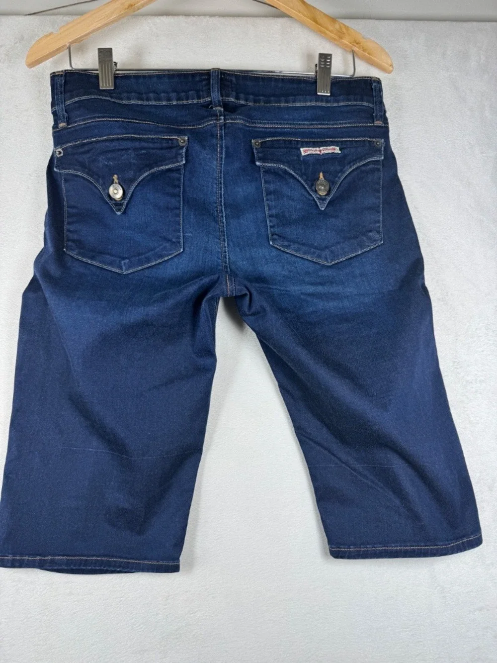 Hudson Jeans Deep Indigo Denim Bermuda Shorts Size 30